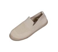 LOPILY Chaussures Bottine en pour Femmes, Baskets Plates et Confortables (Beige, 36)