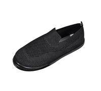 LOPILY Chaussures Bottine en pour Femmes, Baskets Plates et Confortables (Black, 43)
