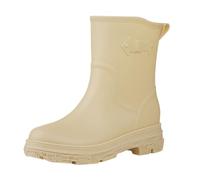 LOPILY Cuissardes Noires Pour Femmes Couleur Rouge chaussures en caoutchouc, décontractées, pour étudiantes, pour le travail en extérieur, la pêche, le lavage de voiture, antidérapantes, (Beige, 38)