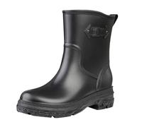 LOPILY Cuissardes Noires Pour Femmes Couleur Rouge chaussures en caoutchouc, décontractées, pour étudiantes, pour le travail en extérieur, la pêche, le lavage de voiture, antidérapantes, (Black, 40)