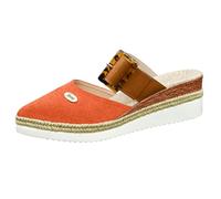 LOPILY Cuissardes Noires Pour Femmes pointu et talon compensé, style romain, couleur unie, pour l'été (Orange, 41)
