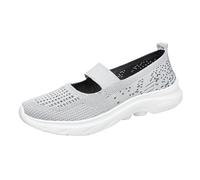 LOPILY Cuissardes Noires pour Femmes Respirantes, antidérapantes, décontractées, pour Mamans, pour Danse carrée (Grey, 39)
