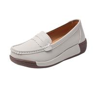 LOPILY Range Chaussures De Place Boite Woven Go Walking Slip on Shoes Arch Support Hands Slip in Sneakers (Grey, 39)