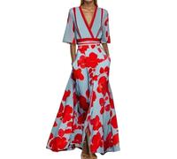 LOPILY Women's Kimono Robe Long Dressing Gown Satin Cardigan Printed Robes Bridesmaid Bridal Longue Grande Taille en V et à la pour femmes