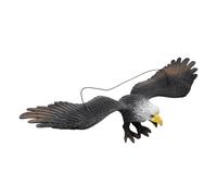 lopituwe Aigle factice en Forme de Figurine, Jouet Animal, pour Filles et Enfants, Cadeau éducatif, Noir, Taille S, Blanc, S