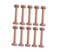 lopituwe Bobines de bois vides - Lot de dix bobines de bois pour loisirs créatifs - Idéal pour divers projets de bricolage - Complément à votre matériel. Ces de vides sont, Beige, Longueur 96 mm