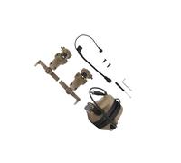 lopituwe Casque antibruit avec Microphone Interchangeable Gauche/Droite pour Casque Polyvalent, idéal pour la Communication Lors de travaux de Construction et de Tonte de