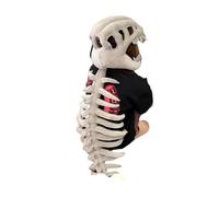 lopituwe Crâne réaliste, tête de Mort 3D, Dinosaure, vêtements pour Enfants, Ensemble Squelette, pour Masque, Accessoires de décoration pour Cosplay (Gris), Version Adulte 116cm