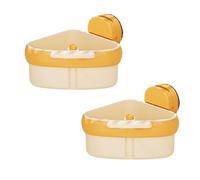 lopituwe Ensemble de 2 crépines d'évier - Support de rangement multifonctionnel en ABS avec ventouse, vidange automatique pour déchets humides, orange