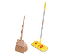 lopituwe Ensemble de ménage avec Balai pour Tout-Petits : Une façon Amusante pour Les Enfants d'apprendre Les Bonnes habitudes de Nettoyage en Jouant à Faire Semblant, Jaune
