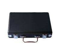 lopituwe Étui de Transport en Alliage d'aluminium pour jetons, d'une capacité de Rangement 200 jetons, pour assurant durabilité et idéal pour Les Jeux Hasard.