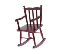 lopituwe Fauteuil à Bascule Miniature pour Maison de poupée à l'échelle 1/6, Un bel ajout la décoration d'une Chambre Miniature, Un Jouet d'ameublement pour Maisons de poupées l'échelle 1/6,