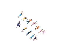 lopituwe Figurines miniatures à l'échelle 1/43, idéales pour les maquettes d'architecture, les gares et dioramas.