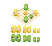 lopituwe Jeu de Dames interactif Parent-Enfant, Petit Jeu d'intérieur/extérieur, idéal pour Les fêtes, renforce Les Liens familiaux, ludique et éducatif, de stratégie, Grenouille, Planche 12x12cm