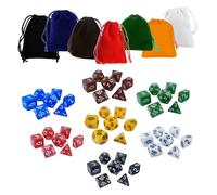 lopituwe Jeu de dés polyédriques à Plusieurs Faces pour Apprendre à Compter, Jouer et s'amuser : Jeux de rôle, Divertissement Familial, Cadeaux d'invités.