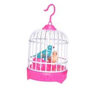 lopituwe Jouet interactif électrique en Forme d'oiseau pour Enfants, avec Chant d'oiseau pour Apprendre et s'amuser. Cage à Perroquet activée par Le Chant.