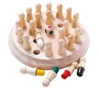 lopituwe Jouets éducatifs d'échecs d'allumette de mémoire en Bois Jeu de Bloc Amusant Amusant aidant Les Enfants avec des compétences Coordination Wooden Memory Matchstick Chess Game Puzzle Toys