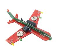 lopituwe Kit de Circuit d'avion Clignotant Kit de Pratique Soudure électronique Compact dimensionné pour Les débutants et la Pratique Projet Soudure d'avion éducatif