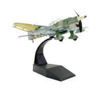 lopituwe Maquette d'avion de Chasse Style « Queue de Canard » à l'échelle 1:72 JU87B, modèle réduit en métal moulé sous Pression, Objet Collection Unique pour l'exposition sur étagères.