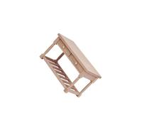 lopituwe Mobilier Miniature pour Maison de poupée : Bureau Classique en Bois Non Peint à l'échelle 1/12. Votre Maison de poupée deviendra Plus réaliste. Ce Bureau Miniature est Compatible avec Les