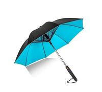 lopituwe Parapluie ventilateur à batterie rechargeable intégrée avec refroidissement continu Parasol avec ventilateur et brumisateur Parapluie en vinyle , Bleu ciel