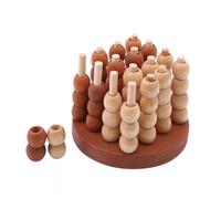 lopituwe Pièces d'échecs en Bois conçues pour Les Jeux de Plateau en rangée de 4, pour assurant Une expérience Jeu Fluide et agréable. Coffret Jeu 4 rangées avec d'échecs, pour