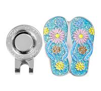 lopituwe Pinces à chapeau de golf personnalisées avec marque-balle détachable. Aimants métalliques de qualité pour une fixation facile et un maintien ferme du marque-balle. Marqueurs golf avec pince à