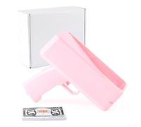 lopituwe Pistolet pulvérisateur d'argent de qualité supérieure en ABS, Amusant et sûr, Distributeur de Billets réalistes en ABS, Pistolet sécurité avec Accessoire, Jouet pulvérisateur innovant, Rose