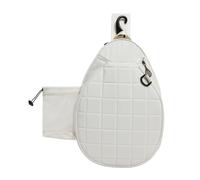lopituwe Sac Cadeau Porte-Raquettes, Accessoire de Sport de Plein air, Sac à Main Badminton Grande capacité, Option Rangement Premium, Blanc, 29.5 x 10 x 43 cm