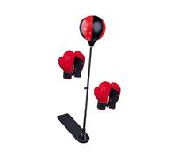 lopituwe Sac de Frappe interactif pour Enfants avec Support à Ressort et Hauteur réglable, Gants Confortables et résistants. Ballon de Frappe avec Support pour Gants Boxe pour Enfants.