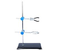 lopituwe Support de Laboratoire de Chimie en Fer avec Base et Pince Serrage, modèle pédagogique pour Les devoirs, l'école et Les Concours. Kit Laboratoire Chimie en Fer avec Base.