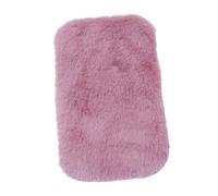 lopituwe Tapis Rond en Peluche pour Maison de poupée, Miniature à l'échelle 1/12, idéal pour décorer Une scène de Vie avec des poupées. Accessoires Cuisine et fête pour Maison poupée. , Rose , Ovale