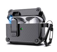 Lopnord Coque pour Air Pods Pro 2 2022/Air Pods Pro 2019, Fermeture Magnétique Antichoc pour Apple Air Pod Pro Coque avec Porte-clés pour Hommes et Femmes