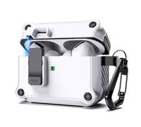 Lopnord Coque pour Air Pods Pro 2 2022/Air Pods Pro 2019, Fermeture Magnétique Antichoc pour Apple Air Pod Pro Coque avec Porte-clés pour Hommes et Femmes