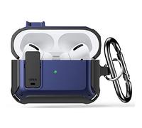 Lopnord Coque pour AirPods Pro 2 avec verrouillage, résistante aux chocs pour AirPods Pro avec porte-clés pour homme et femme, coque de protection robuste pour AirPod Pro 2 (2023/2022)/coque AirPod