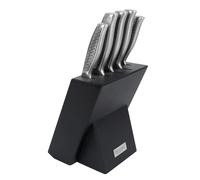 Lopoleis Ensemble de couteaux en titane 5 pièces - Bloc en bois - Couteaux de cuisine de luxe - Bloc de couteaux