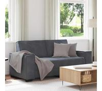 LOPOO Canapé 2 places pour conversations douillettes, design en velours confortable, salon ou bureau, gris foncé