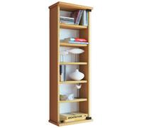 Loposa bibliothèque CD,DVD rangement 150 CD 6 tablettes hêtreReproduction.