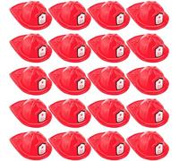 Loppdece Lot de 24 casques de pompier pour enfant