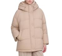 LoprNsdgt Doudoune D'hiver Décontractée Pour Femme Couleur Unie Ample À Manches Longues Et À Capuche Avec Poches,Kaki,XL