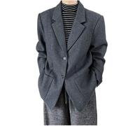 LoprNsdgt Vestes De Costume Décontractées Pour Femmes À Manches Longues Entièrement Doublées Élégantes Pour Le Bureau Automne Et Hiver,Gris,M