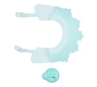LOPUNER 1 Ensemble Bonnet de Bain Réglable pour Garçon Fille avec Visière Ensemble de Lavage de Cheveux Imperméable et Brosse de Bain Protection des Oreilles pour Garçon Fille Accessoire