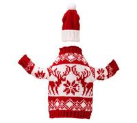 LOPUNER 1 Ensemble Housse de Bouteille de Vin Tricot pour Noël Chapeau Décoratif de Décoration Réutilisable pour Réunions Design Unique Attrayant