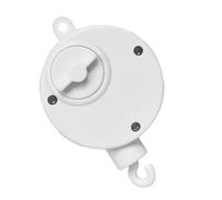 LOPUNER 1 pièce Mobile Musical pour Garçon Fille avec Mécanisme à Remontage Éducatif Blanc pour Lit avec Cloche Musicale et Support Apaisant pour Garçon Fille