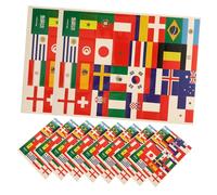 LOPUNER 10 Feuilles Autocollants Stickers pour Visage Autocollants Décoratifs pour Fans de Football et Événements Non Toxiques et Amovibles