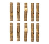 LOPUNER 10 Pièces Charnière Cylindrique en Laiton 5mm pour Boîte à Bijoux, Charnière Robuste Charge Lourde Fixation Invisible, pour Projets de Menuiserie