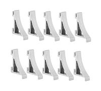 LOPUNER 10 pièces Lot de Clips de Fixation Aluminium pour Étagères de Congélateur Supports Robustes pour Réfrigérateur Surface Sécurisée et Accessoires Pratiques pour Balconnet Frigo