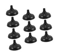 LOPUNER 10 Pièces Socle Rond Noir Pour Drapeau De Bureau Support De Poteau Miniature Stable Pour Table Et Réception