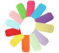 LOPUNER 12 Enveloppes de Budget en Papier Kraft Coloré, 12 Pièces Pratiques à Transporter Ranger pour Gérer Vos Finances Efficacement