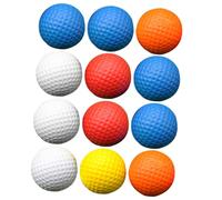 LOPUNER 12 pièces Balles de Golf Anti-Stress PU Mousse Jouets de Soulagement de Stress pour Tout-Petits Jouets de Détente pour Garçon Fille Fête Anniversaire Couleur Couleur Aléatoire